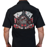 LETHAL THREAT Let It Ride Shop Shirt - Black - 3XL FE50133XXXL