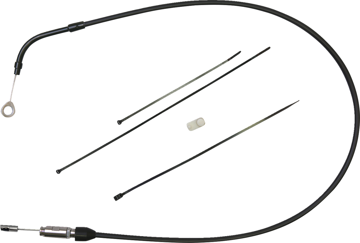 DRAG SPECIALTIES Clutch Cable - Upper - Bent Tube - 41" - Black/Black 6323502HE