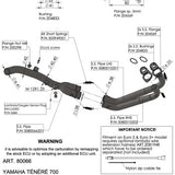 LEOVINCE Header Pipe - Stainless Steel - Yamaha Tenere 700 80066