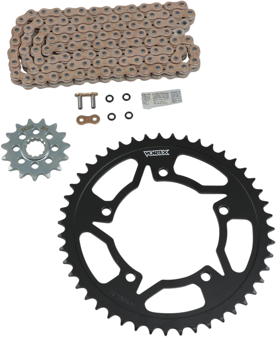 VORTEX Chain and Sprocket Kit - HFRS - Gold - Suzuki GSX-R600 CKG6292