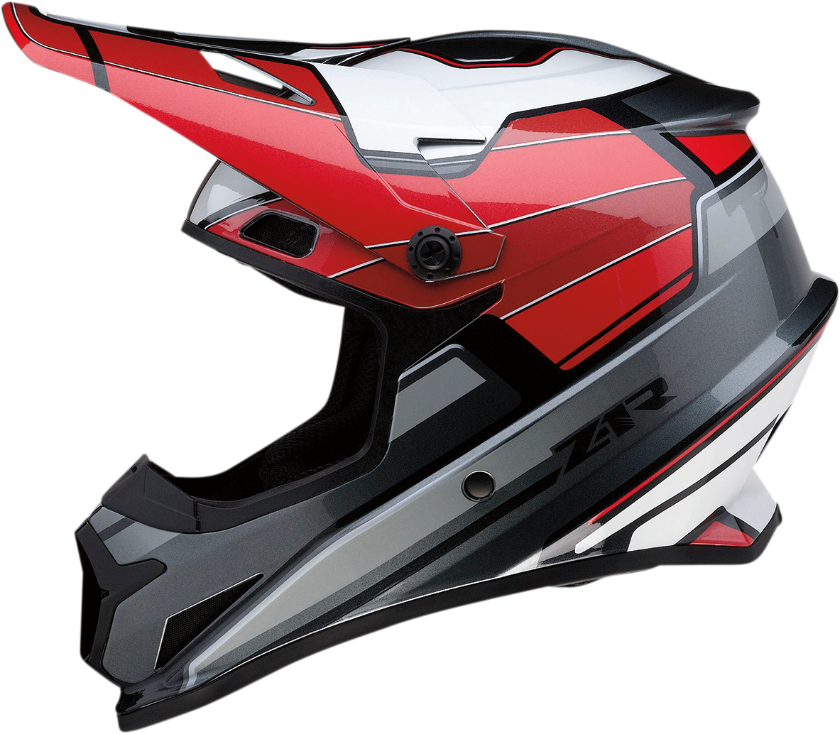 IN STOCK OPEN BOX Z1R Rise Helmet - MC - Red/Gray - Small 0110-7209