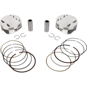 JE PISTONS Piston Kit - 4.320" Bore - 4.500" Stroke - 12.0:1 CR - 114" M8 399164