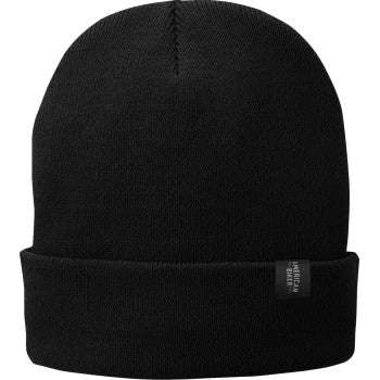 American Biker Mr Piston Flag Fleece-Lined Knit Beanie - Black ABBPISTON18H90BKOR