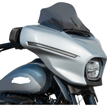 KLOCK WERKS Flare™ Windshield - 10" - Dark Smoke - FLHX KWW-01-0709-DS