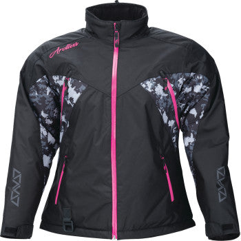 ARCTIVA Women's Pivot 7 Jacket - Black/Camo Gray/Pink - Large 3121-0849