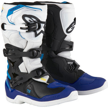 ALPINESTARS Youth Tech3S Boots - White/Black/Blue - US 6 2014024-2179-6