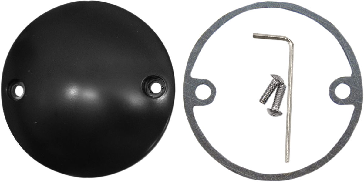 DRAG SPECIALTIES Points Cover - Black- Flat 30-0152KSB