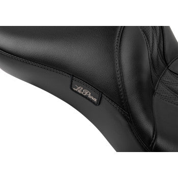 LE PERA Maverick Daddy Long Legs Seat - Without Backrest - Diamond Stitch - HR2 Inlay - FLH/FLT '23-'24 LV-957DLHR2