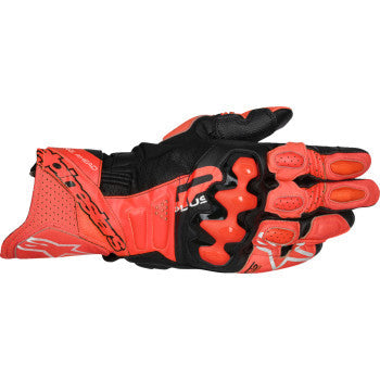 ALPINESTARS GP Plus R V3 Leather Gloves - Bright Red/Fluo Red/Black - Large 3550825-3097-L