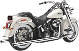 COBRA True Dual Exhaust - Billet Tip - 97-06 Softail 6984
