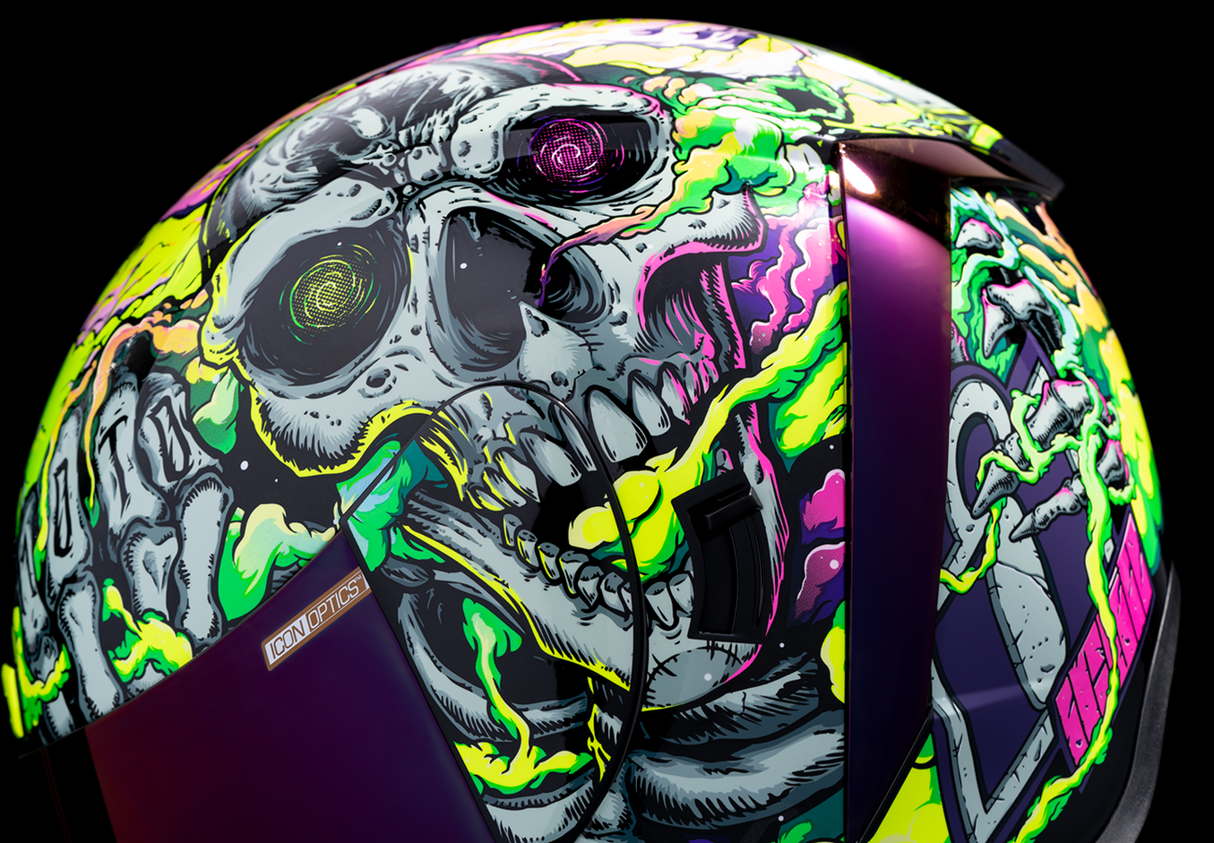 IN STOCK ICON Airform™ Helmet - Hippy Dippy - Purple - Medium 0101-16026