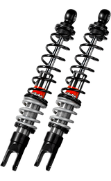 Bitubo YGB0 Twinshocks Rear Adjustable: Spring Preload,  Red And Black Springs