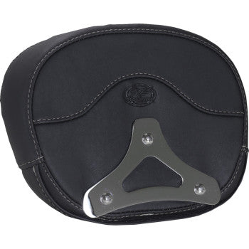 MUSTANG Deluxe Sissy Bar Pad - Diamond - Gunmetal Stitch - FLT/FLH '23-'25 88450GM