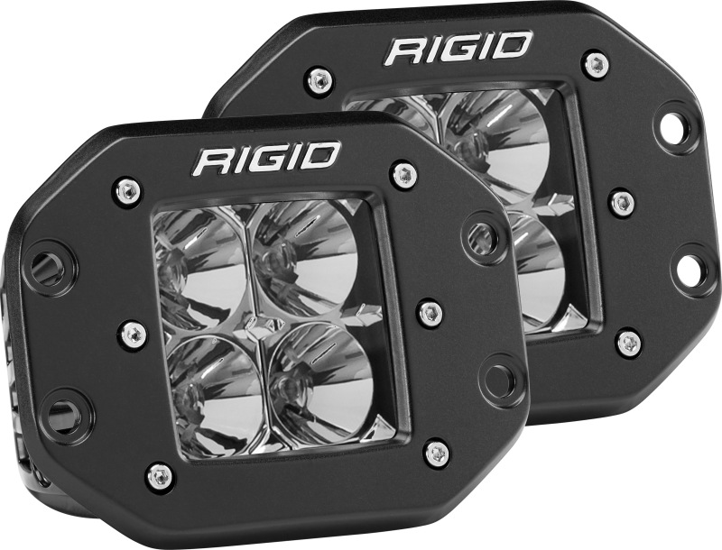 Rigid Industries Dually - Flush Mount - Flood - Set of 2 212113