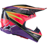 ALPINESTARS Supertech M10 Helmet - MIPS® - Era - Gloss Pink/Violet/Yellow Fluo - 2XL 8301223-3145-XXL