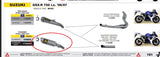 Arrow Suzuki Gsx-R 600/ 750 06-07  Aluminium Homologated Exhaust For Stock And Arrow Collectors 71702ao