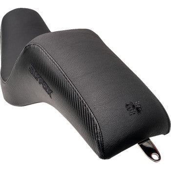 SLYFOX Slyfox Seat - Black Logo - Black Vinyl w/ Slipstop - Carbon Fiber - Dyna  4683A-slyfox