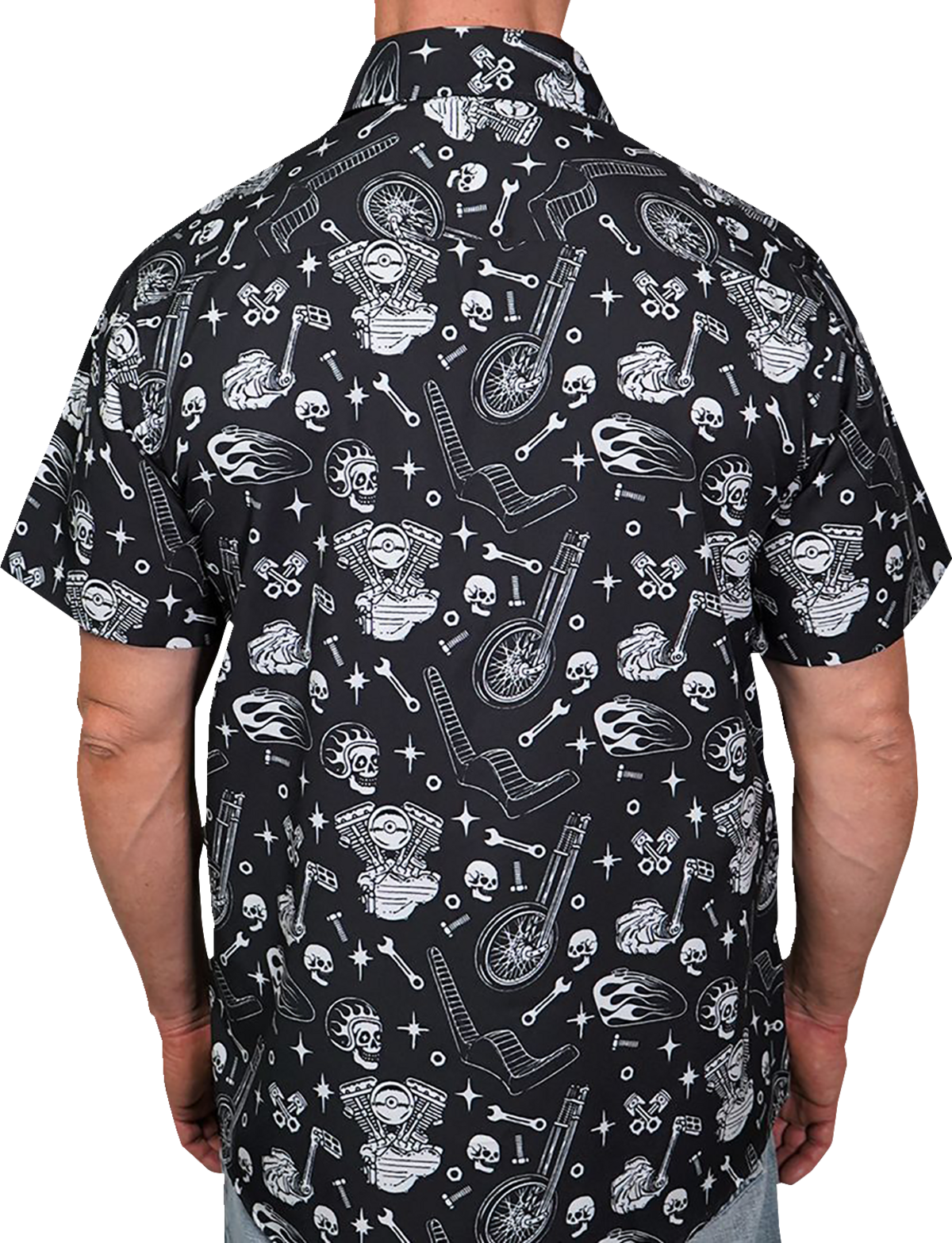 LETHAL THREAT Chop It Short-Sleeve Shirt - Black - 4XL MG60131-4XL