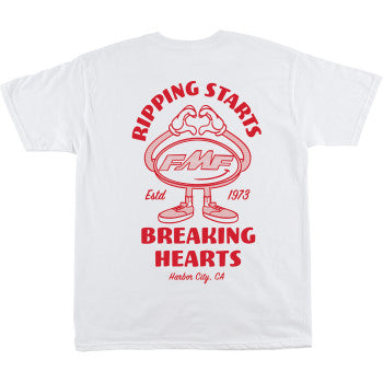 FMF Breakin Hearts T-Shirt - White - Small SU25118909WHTSM