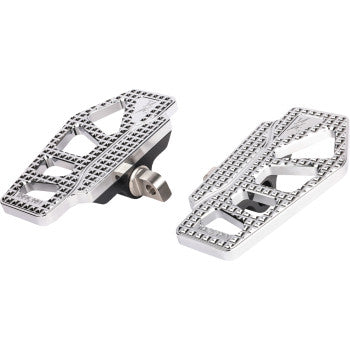 THRASHIN SUPPLY Apex Mini Floorboards - Chrome . TSC-2217-3-D