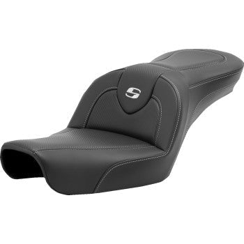SADDLEMEN Roadsofa™ Carbon Fiber Seat - Carbon Fiber - without Backrest - FXD '96-'03 896-04-185