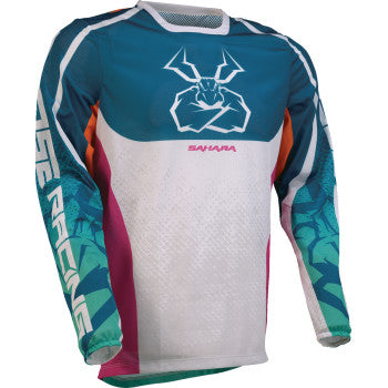 MOOSE OFFROAD Sahara Jersey - Teal/Orange/Pink - XS 2910-8338
