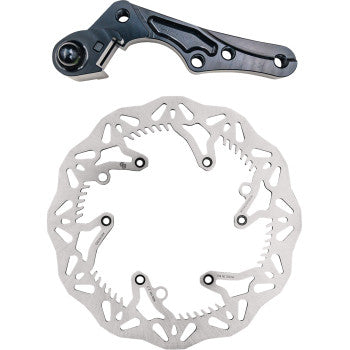 GBRAKES Brake Rotor Kit 270mm Solid Mount Wave Rotor + Bracket GBDOS220