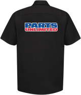 THROTTLE THREADS Parts Unlimited Shop Shirt - Black - XL PSU37ST24BKXL
