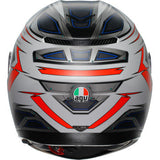AGV K3 Helmet - Space - Matte White/Red Fluo - Medium 2118381004-020-M