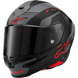 ALPINESTARS Helmet S-R7 A-Core Bk/Gy/Rd Matt Ece06/Dot Xs 8203426-1653-XS