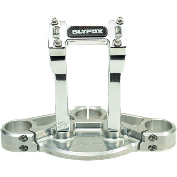 SLYFOX Handlebar Riser Kit - Straight - 1" Clamping - 6" Rise - Raw SF-1001-06-R