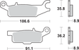SBS Off-Road Sintered Brake Pads - YFM 852SI