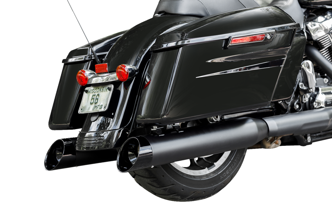 S&S CYCLE 4-1/2" Black MK45 Cutlass Performance Mufflers Glide  2017-2022	 550-1010