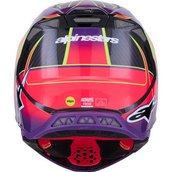 ALPINESTARS Supertech M10 Helmet - MIPS® - Era - Gloss Pink/Violet/Yellow Fluo - 2XL 8301223-3145-XXL