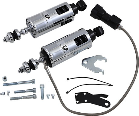 PROGRESSIVE SUSPENSION 422 Series Shocks with Rap - Chrome - Heavy-Duty 422-4102C