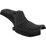 DRAG SPECIALTIES SEATS Freedom Seat - Vinyl/Solar Leather - Double Diamond Black Stitch - Challenger '20-'25/Chieftain '25 0810-2476