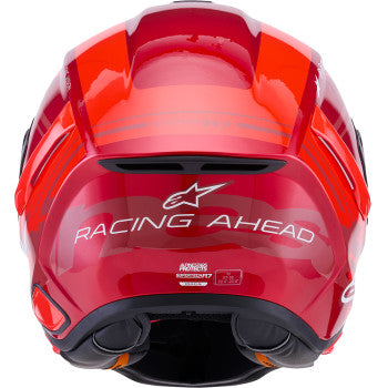 ALPINESTARS Helmet S-R7 A-Core Rd/Wh Gloss Ece06/Dot L 8203426-3182-L