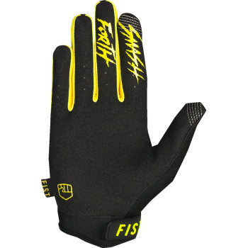 FIST HANDWEAR Strapped Stocker Gloves - Fluoro Yellow - Large F-GS-01130-L