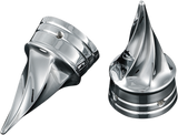 KURYAKYN Axle Nut Cover - Twisted - Chrome - Front 1217