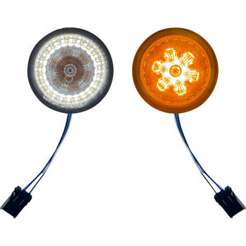 CUSTOM DYNAMICS ProBeam® Front Turn Signal Inserts - LED - Smoke Lens PB-AW-25JAE-S