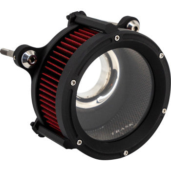 TRASK 68 mm Assault Charge Air Cleaner - Flat Black - Gen 2 M8  TM-1025BK