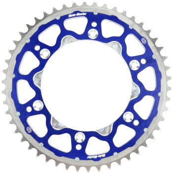 MOTO-MASTER Fusion Series Dual Ring Rear Sprocket - 49 Tooth - Blue - TM 620193449