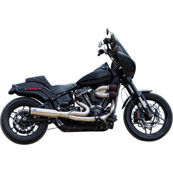 S&S CYCLE exhaust 2:1 qualifier 49 state stainless m8 softail 2018-23 550-1103