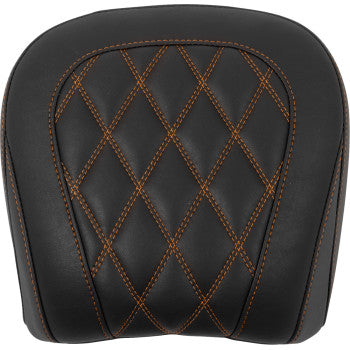 MUSTANG Wide Tripper™ Seat - Passenger - Mandarin Orange Stitching - FLT/FLH '23-'25 88511MO