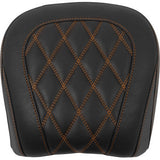 MUSTANG Wide Tripper™ Seat - Passenger - Mandarin Orange Stitching - FLT/FLH '23-'25 88511MO