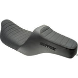 SLYFOX Highnoon Seat - Vinyl - Classic Stitch - Black Logo - FLH/FLT '08-'24 4710A-SlyFox