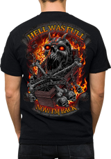 LETHAL THREAT Hell Was Full T-Shirt - Black - Medium LT20901M