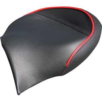 SHOW CHROME Ryker Combat Seat - Black w/ Red Trim - Can-Am Ryker 41-429