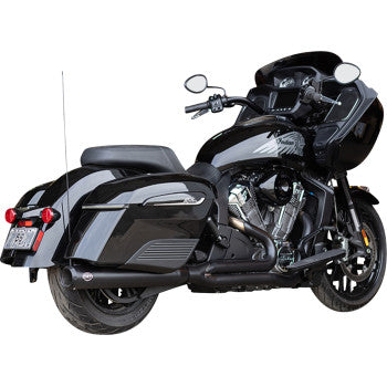 S&S CYCLE 2-into-1 Qualifier Exhaust System - Guardian Black - 49 State - Indian with PowerPlus 550-1133