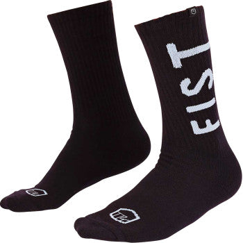 FIST HANDWEAR Crew Sock Spellout Black Lg/Xl F-SC-01337-L/XL